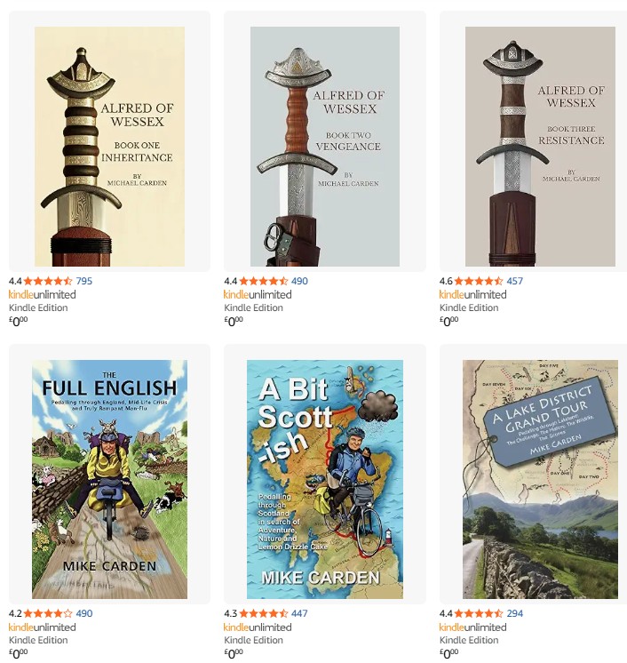 The six books on Kindle Unlimited